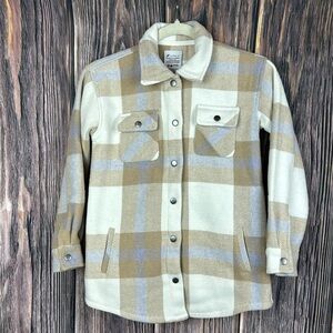 Fornia Girls Plaid Coat